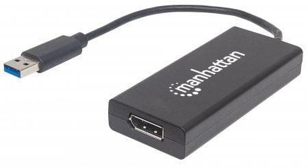Manhattan (152327) SuperSpeed USB 3.0 to DisplayPort Adapter - Converts USB 3.0 A to DisplayPort Output