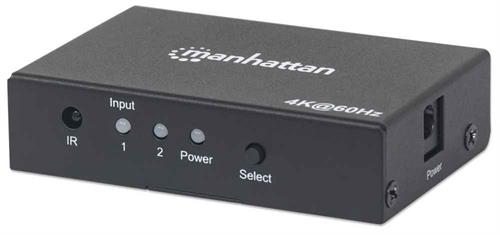 Manhattan 4K 2-Port HDMI Switch - 4K @ 60Hz