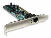 Intellinet Gigabit PCI Network Card - 32-bit 10/100/1000 Mbps Ethernet LAN PCI Card