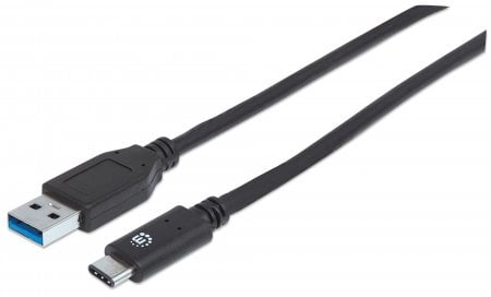 Manhattan USB 3.1 Gen2 Cable - Type-C Male / Type-A Male