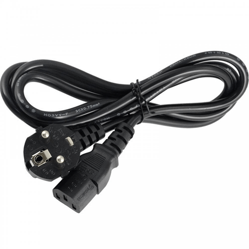 UniQue Euro Plug to IEC 2 Pin Standard Single Head Power Cable 1.8m  Standard 2-Pin 16A Schko Euro Male to 3-Pin Pole 10A on IEC Socket kettle Connector