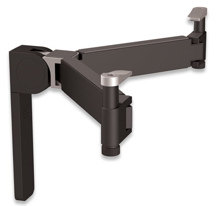 Manhattan Universal Folding A/V Accessory Wall Mount - Plastic/Steel Wall Mount with Adjustable Support Arms for Audio/Video Components