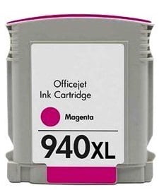 InkPower Generic Replacement Ink Cartridge for HP 940XL C4908A - Page Yield +- 1400 pages with 5% Coverage for HP OfficeJet Pro 8000 / 8500 /8500A  High Yield Magenta