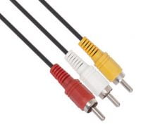 Rca Extended Cable R/Wh/Blk