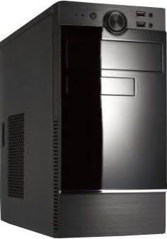 UniQue ATX Midi Tower Case with 420W PSU Black & Silver