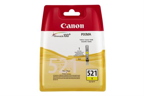 Compatible Canon Generic CLI-521 Yellow Ink Cart - Compatible Printer Canon Pixma IP 3600