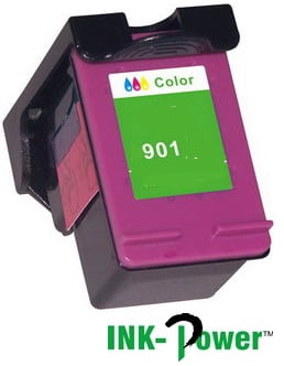 InkPower Generic Replacement Single Tri Colour Officejet Ink Cartridge CC656A for HP901XL- Tri-Colour Cyan