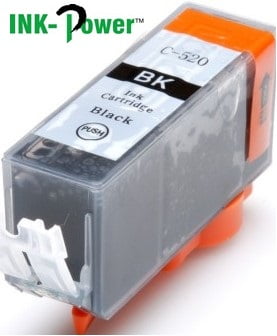 InkPower Generic Canon Ink PGI-520BK for use with PIXMA iP3600 iP4700 MP540 MP550 MP560 MP620 MP630 MP640 MP980 Black Inkjet Cartridge