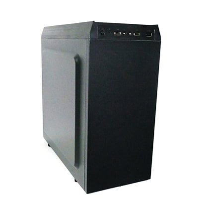 UniQue ATX Midi Tower Case with 400W PSU Black