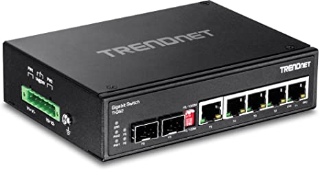 TrendNet 6-Port Hardened Industrial Gigabit DIN-Rail Switch