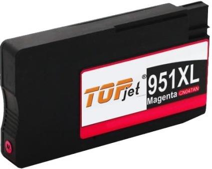 TopJet Generic Replacement Ink Cartridge for HP 951XL CN047AE - Page Yield 1500 pages with 5% Coverage for HP Officejet Pro 251DW / 276DW / 8100 / 8600 / 8610 / 8620 - High Yield Magenta