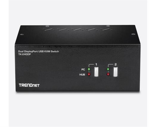 TrendNet 2-Port Dual Monitor DisplayPort KVM Switch