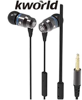 Kworld KW S23 In Ear Elite Mobile Gaming Earphones Stereo Silicone Earbuds with In-line intelligent Control Microphone