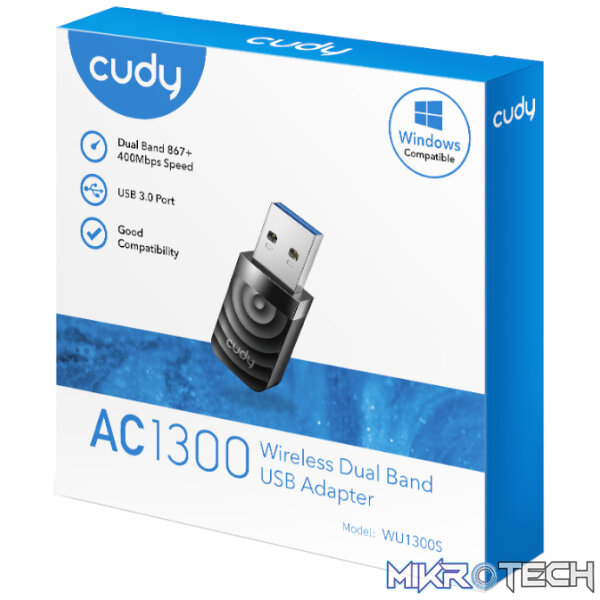 Cudy 1300Mbps High Gain WiFi USB3.0 Adapter - Image 4