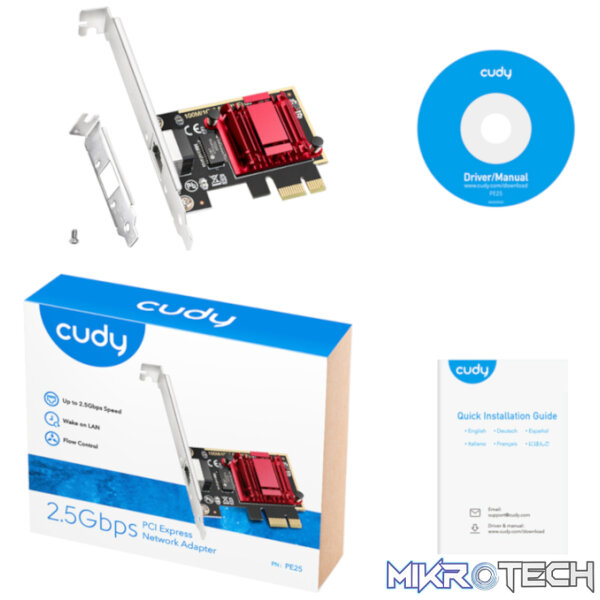 Cudy 2.5Gbps PCI-E Ethernet Adapter - Image 3