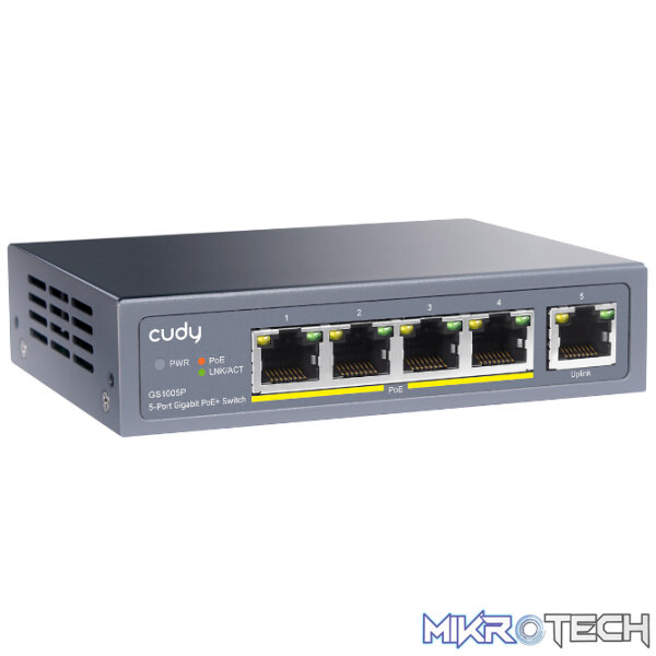 Cudy 5-Port Gigabit PoE+ Unmanaged Switch - Image 4