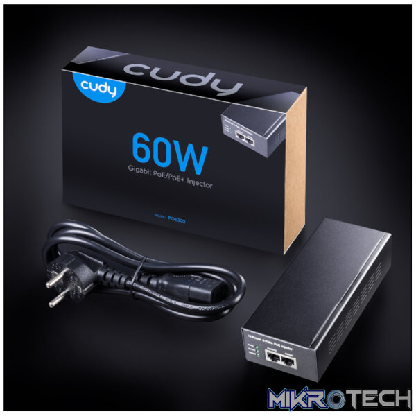 Cudy 60W Gigabit PoE+ Injector - Image 5