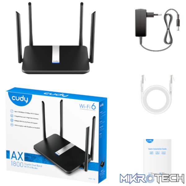 Cudy AX1800 Gigabit Dual Band Smart WiFi 6 Router - Image 4