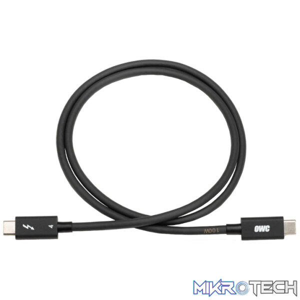 OWC Thunderbolt 3/4 0.7m Cable - Black - Image 2