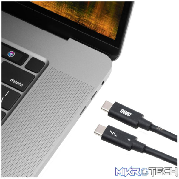 OWC Thunderbolt 3/4 0.7m Cable - Black - Image 3