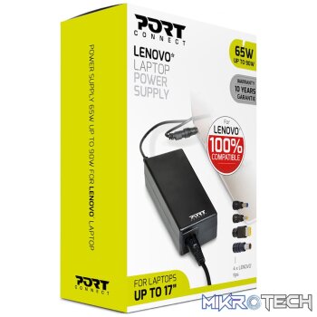 PORT 65W POWER SUPPLY FOR - LENOVO - EU