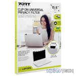 Port Connect 2D Clip On Universal Privacy Filter 15.6"