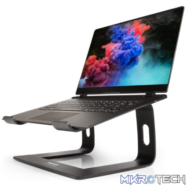 Port Connect Ergonomic 10-15.6" Aluminium Notebook Stand - Image 4