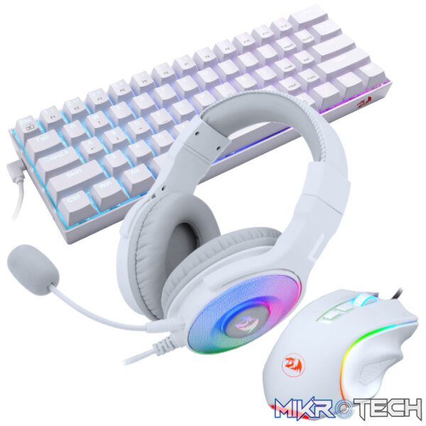 REDRAGON 3IN1 MS|HS|KB WIRED COMBO - WHITE - Image 3