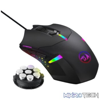 REDRAGON CENTROPHORUS 7200DPI RGB Gaming Mouse - Black