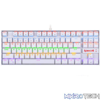 REDRAGON KUMARA Mechanical 87 Key|RGB Backlit Gaming Keyboard - White