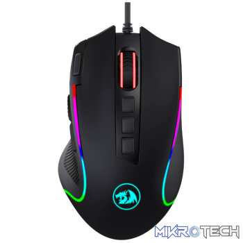 REDRAGON PREDATOR 4000DPI RGB Ergo Gaming Mouse - Black