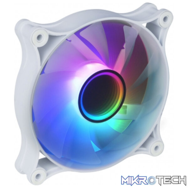 Raidmax NV-IT120FW 120mm ARGB Case Fan - White - Image 2