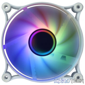 Raidmax NV-IT120FW 120mm ARGB Case Fan - White