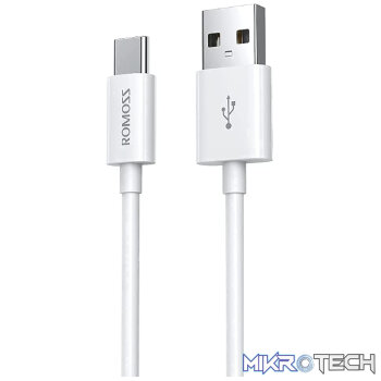 Romoss USB to Type-C 3A Cable - White