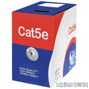 Scoop Unbranded 305m Box Cat5e CCA Grey UTP Cable