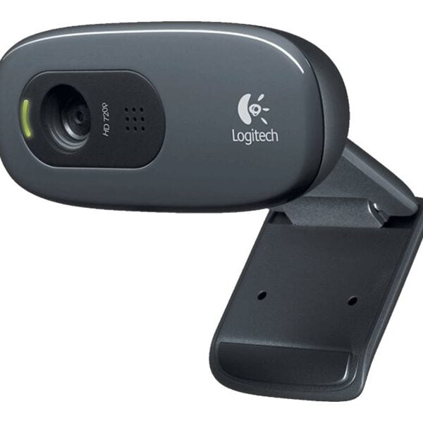 Logitech Webcam C270 HD Still 3MP HD Video Built in Mic Auto focus Grey  2-Year Limited Hardware Warranty