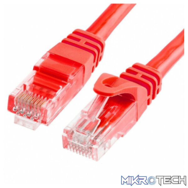 acconet-cat6-utp-flylead-5-meter-straight-stranded-cable-moulded-boots-and-plugs-red Acconet CAT6 UTP Flylead, 5 Meter, Straight, Stranded Cable, Moulded Boots and Plugs, RED - Image 1