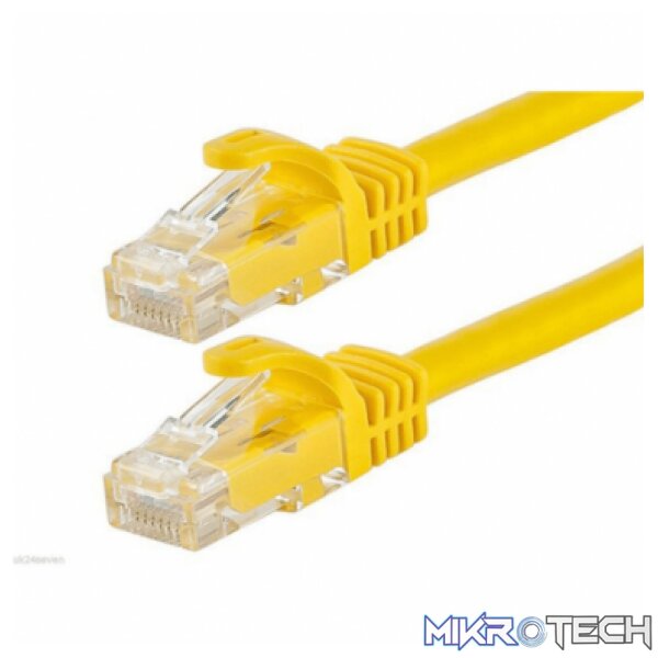 acconet-cat6-utp-flylead-5-meter-straight-stranded-cable-moulded-boots-and-plugs-yellow Acconet CAT6 UTP Flylead, 5 Meter, Straight, Stranded Cable, Moulded Boots and Plugs, Yellow - Image 1