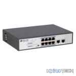 BDCOM Unmanaged 10-port Gigabit 120W POE switch, 8 POE ports, 2 GE TX ports