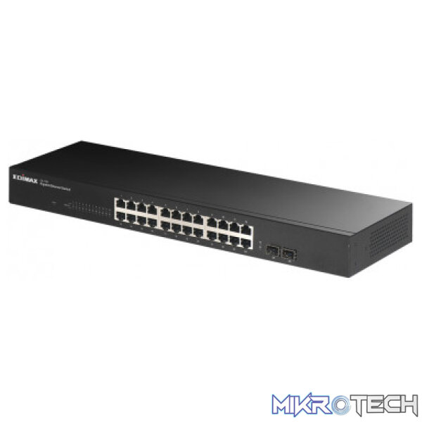 Edimax 24 Port, Unmanaged, Gigabit Switch with 2 SFP Ports - Image 2