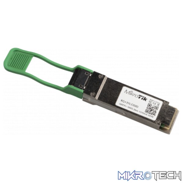 mikrotik-qsfp28-100g-module-sm-2km-1310nm MikroTik QSFP28 100G module SM 2km 1310nm - Image 1
