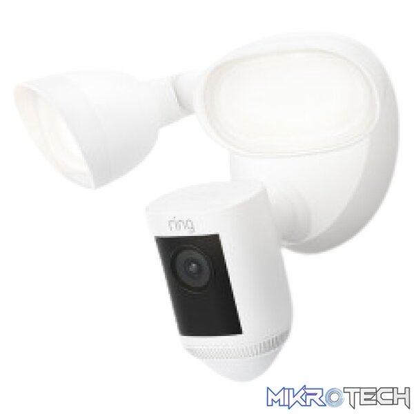 Ring Floodlight Cam Wired Plus -White with Two 3000° Kelvin with 2000 Lumen floodlights - Image 2