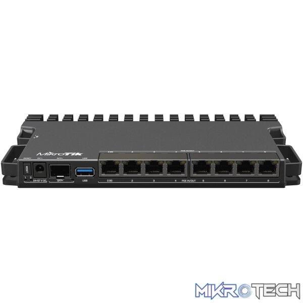 10030 MikroTik - RB5009UPr+S+IN PoE Router with RouterOS L5 license, indoor case - Image 1