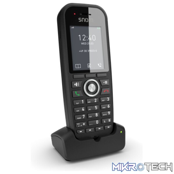 8632 Snom M30 Advanced DECT SIP Phone w/ Charging Base - Image 1