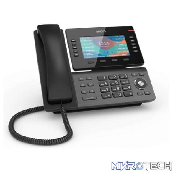 8669 Snom D865 12-line Desktop SIP Phone - No PSU Included - Hi-Res 5" Colour TFT Display - USB - Image 1