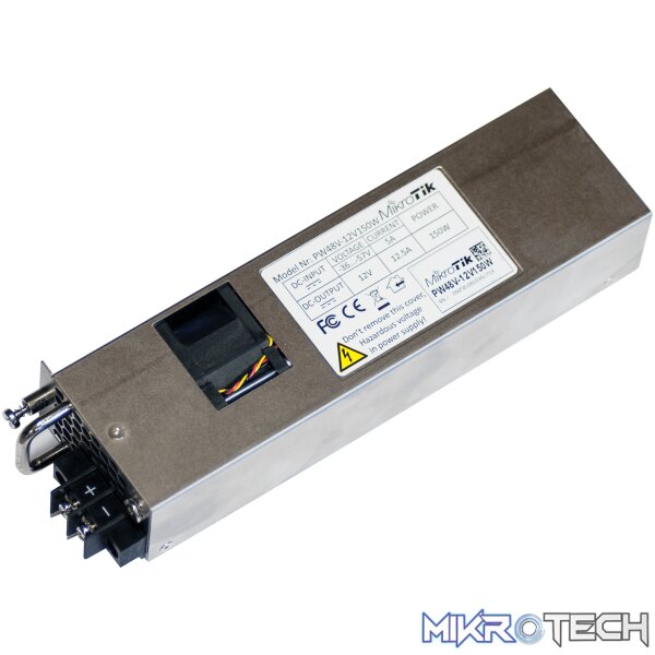 8816 MikroTik Hot Swappable 48v 150W DC PSU for CCR1072-1G-8S+ - Image 1