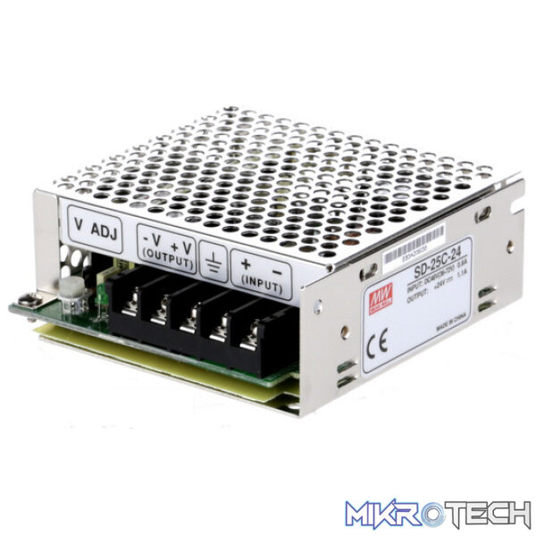 9886 Mean Well - 25W Singe Output DC - DC Converter - 24VDC - Image 1