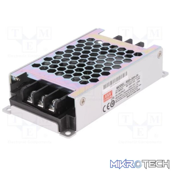 9887 Mean Well - 30W Railway DC - DC Converter - 24VDC - Image 1