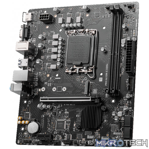 MSI H610M-E PRO Intel LGA1700 M-ATX Motherboard - Image 3