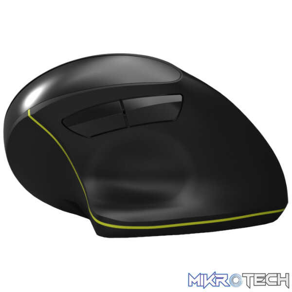 Port Connect Wireless Rechargeable Ergonoc Mouse Bluetooth- Black - Image 5